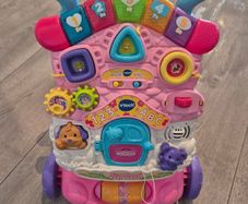 V tech pink baby walker