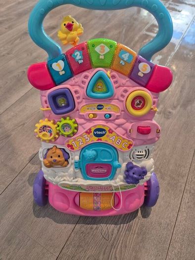 V tech pink baby walker