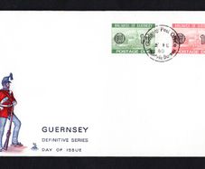 1980 Guernsey 14p & 16p Postage Due Stamp First Day Cover (FDC).
