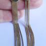 Sterling Silver 925 Gold Plated Dangle Boho Earrings 4,8g Image 10