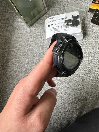 Casio Pro Trek PRG-80YT Titanium Solar Watch - Full Set