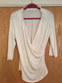 Vintage QUIN & DONNELLY Stretch Jersey Draped Top