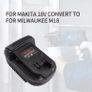 Battery Adapter Converter For Makita 18V Li-ion Battery To Milwaukee 18V ForMAKITA BL1860B/BL1860/BL1850B Image 2