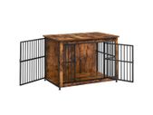 Dog cage up to 32 kg with 2 doors Dog Crate Dog Cage Furniture, Side Table, Dog Box, Modern Indoor Dog Kennel for Dogs up to 32 kg, Heavy Duty, Closed Base, Dog House, 2 Doo