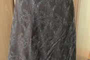 Dunnes brown ladies skirt with silver embroidery detail size 12