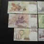 Italy: 6 Notes: 100000l+50000l+10000l+5000l+2000l+1000l (1984-1994) Good Condition! Image 4