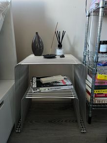 JYSK UDBY chrome pedestal / bed table
