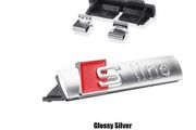 Car Styling S Line Badge Auto Front Grille Emblem Decoration Sticker For Audi Q5 A4 B6 B9 A5 B8 A3 8V 8P 8l A6 C7 RS S3 S5 Sline