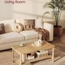 New 2-Tier Coffee Table with Storage - FREE P&P Image 5