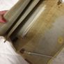 White and Gold Vintage Chainmail Clutch Bag Circa 1980? Image 6