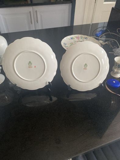 Pair. of aynsley Pembroke  8 inch plates