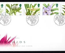 1993 Great Britain Orchids Conference Commemorative Stamps Royal Mail Addressed First Day Cover (FDC)