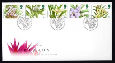 1993 Great Britain Orchids Conference Commemorative Stamps Royal Mail Addressed First Day Cover (FDC)