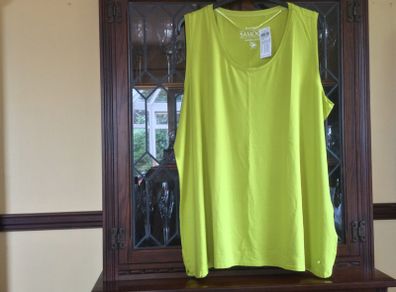 SAMOON. SALE.  Citronella basic vest top from Samoon  length is 33 inches.  Size 28