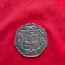 Isle of Man 50p coin 1985 with Viking ship Image 4