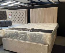 Double bed beds having headboard mattress Drawers optional