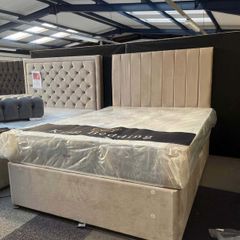 Double bed beds having headboard mattress Drawers optional