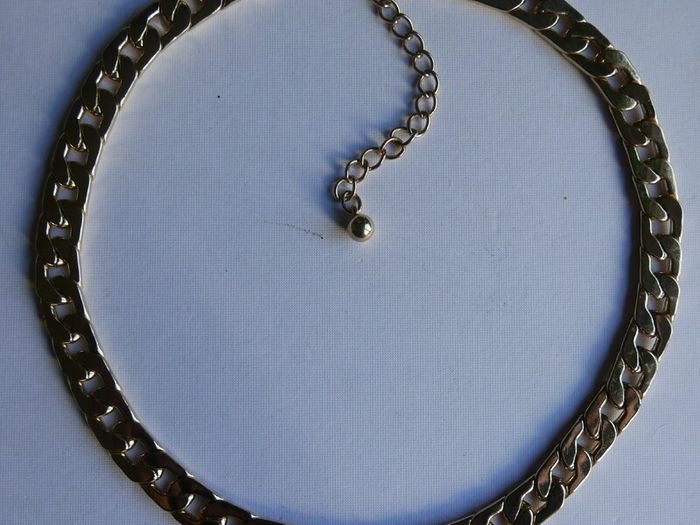 Vintage thick and heavy Yellow Gold Plated Figaro Men's Chain 19,5"