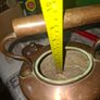 Beautiful Antique Hand Hammered Copper Kettle with Brass accents, Postage available or Collection, Image 8