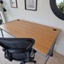 Oak effect desk top Image 6