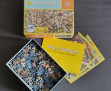 Odd Pieces "Snack Attack" 1000 piece mystery puzzle
