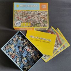 Odd Pieces "Snack Attack" 1000 piece mystery puzzle