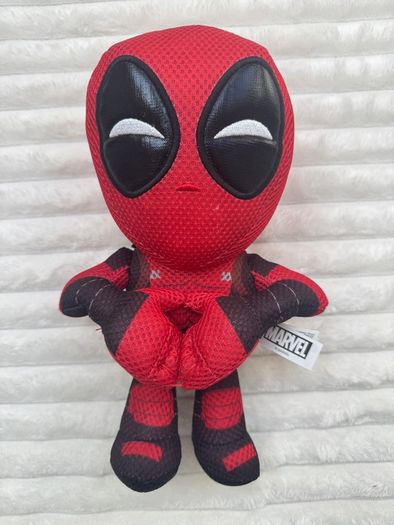 Official Marvel Comics Deadpool Heart Sign 12" Large Plush Soft Used Please see pictures