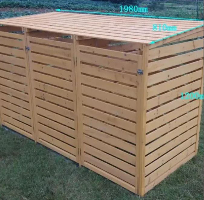 Wheelie Bin Storage 3 Bay