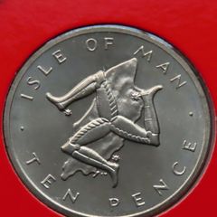 Isle of Man 1978 Vintage Coin Stamp cover BUNC Triskelion on map