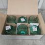 New boxed Set 6 Glasses. Cool Green Image 3