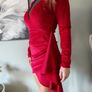 Velor dress with mesh Image 7