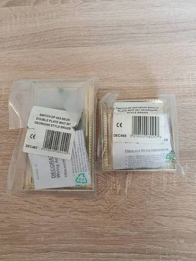 Georgian Style Brass Switches Set