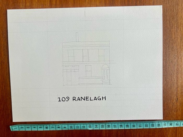Custom Home Watercolour Painting