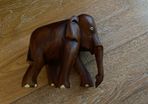 wooden elephant carving