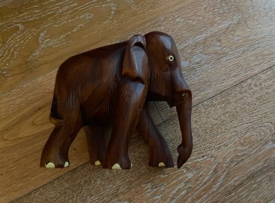 wooden elephant carving