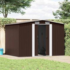 Garden Storage Shed Brown