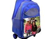 Personalised kids travel bag Blue with your own picture or photo / back to school stationery