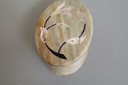 Trinket box carved stone