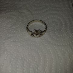 SILVER Claddagh Ring hand made in Ireland