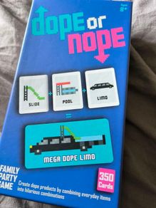 board game dope or nope family friendly party game