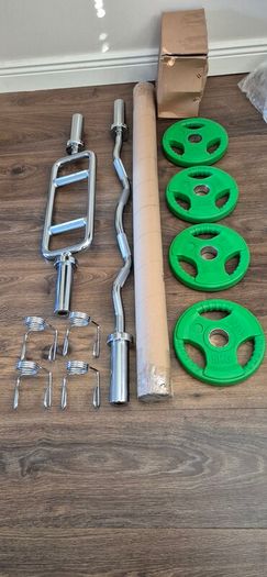 large brand new bars and radial plates