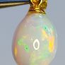 Ethiopian Fire Opal Pendant 2.93ct on Goldplated S925 Silver Image 2