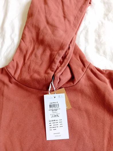 Name It Rust Brown Hoodie Size 11-12  BNWT