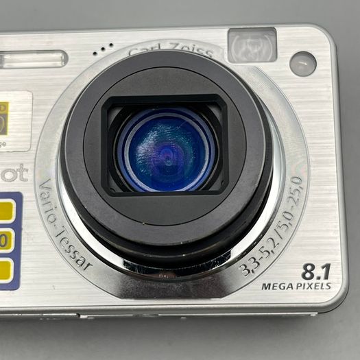 Sony DSC-W150 8.1MP Digital Camera Silver Tested - Full Kit
