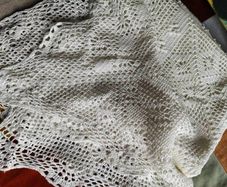 Vintage Embroidered lace Tablecloth