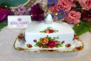 Royal Albert Old Country Roses Rectangle Butter Dish