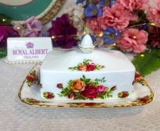 Royal Albert Old Country Roses Rectangle Butter Dish