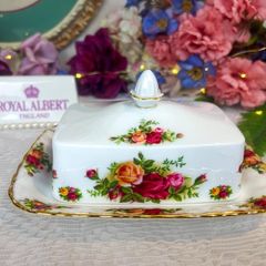 Royal Albert Old Country Roses Rectangle Butter Dish