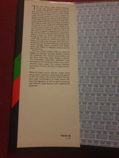 the new shorter oxford dictionary