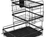 BRAND NEW 3 Tier Kitchen Storage Shelf Dish Drying Rack Holder with Drainboard Plate